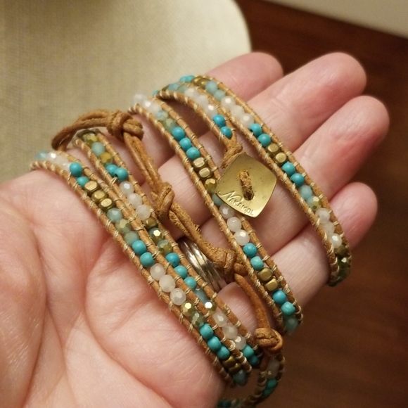 Nakamol Jewelry - Nakamol Leather Wrap Bracelet